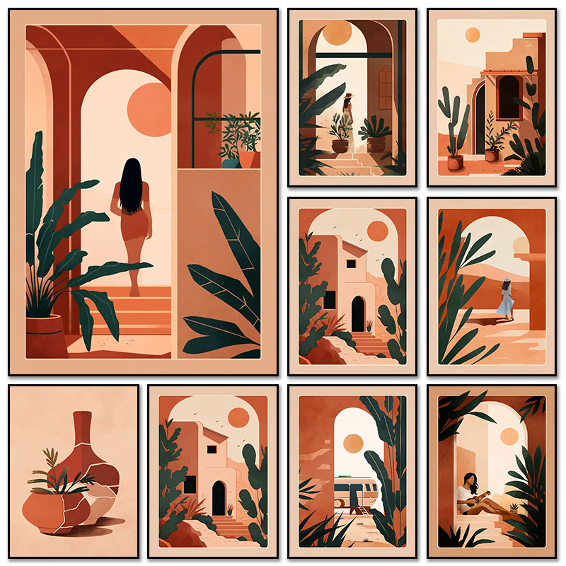 Moderno boho terracota marroqu - Terracotta Pot avaliação e preço
