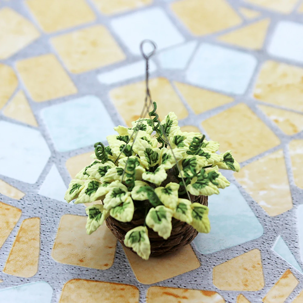 1/12 casa de boneca em miniatu - Terracotta Pot avaliação e preço