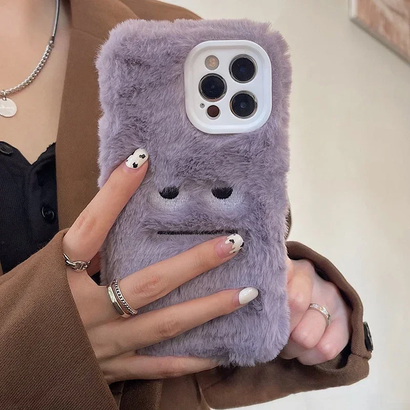 Capa de Telefone Fofa de Pelúc - Monstera avaliação e preço