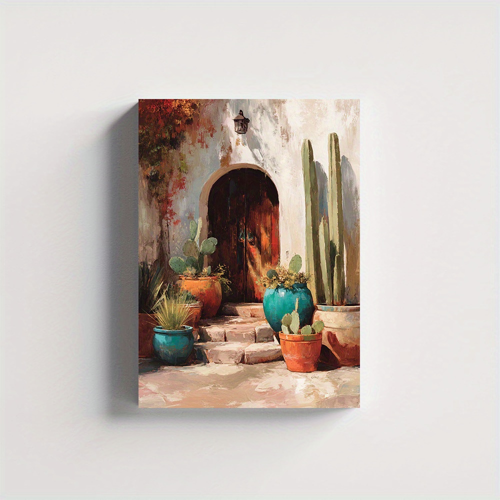 (Sem moldura) Tela com paisage - Terracotta Pot avaliação e preço