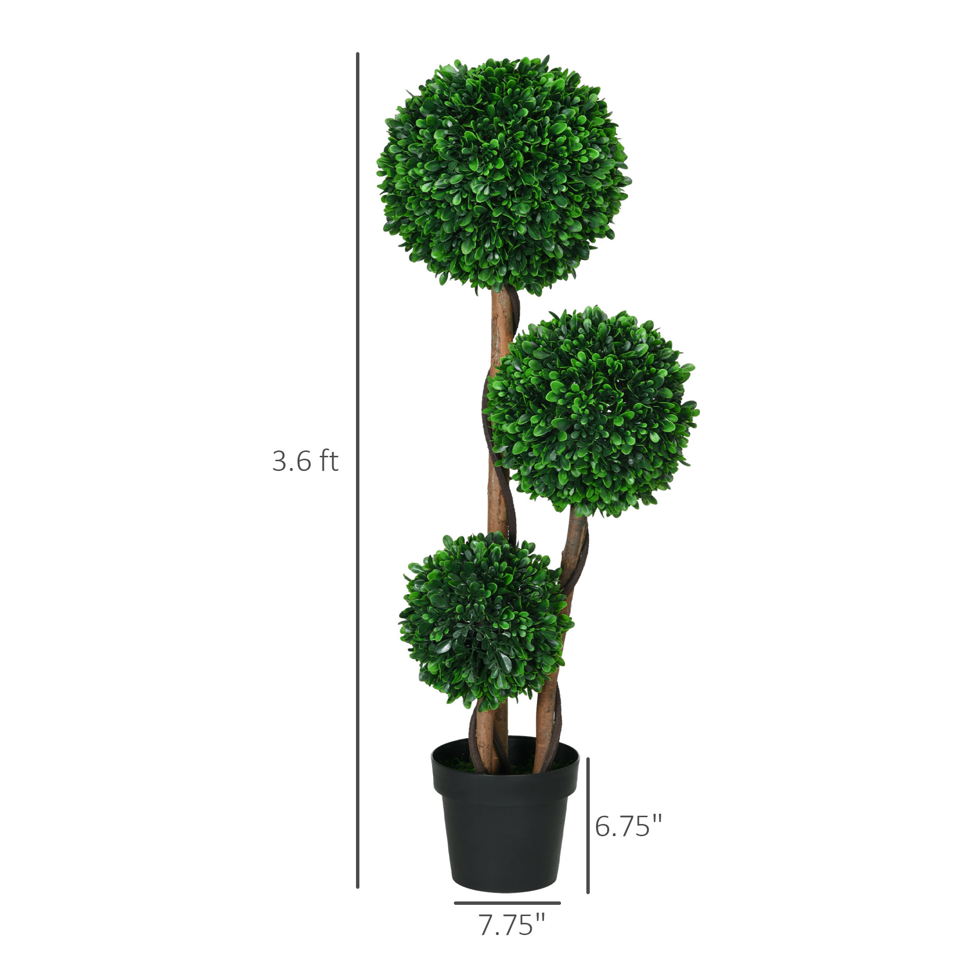 HOMCOM Figueira Artificial de  - Fiddle Leaf Fig avaliação e preço