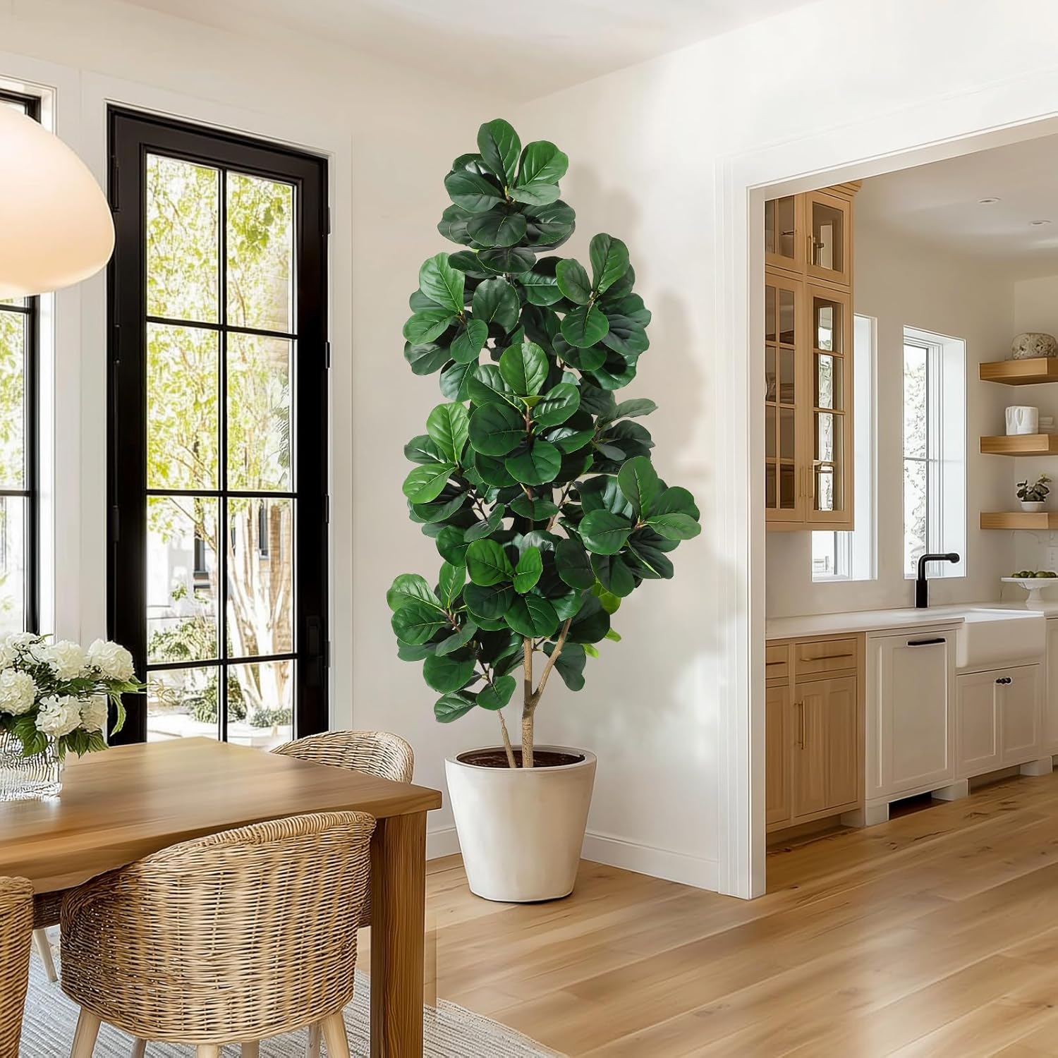 Árvore de figo artificial com  - Fiddle Leaf Fig avaliação e preço