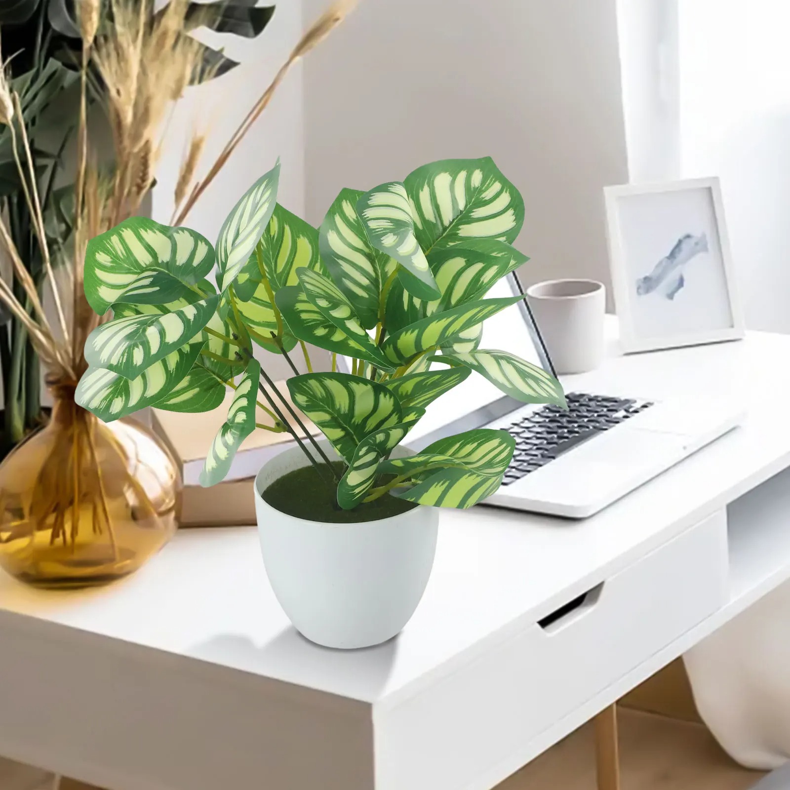 1pc folhagem artificial planta - Snake Plant avaliação e preço